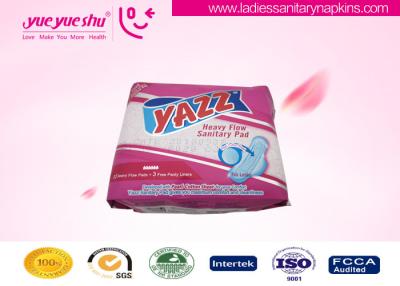 China Famous Brand Disposable Female Menstrual Cotton Sanitary Napkin ISO 9001:2008 / SGS Approval for sale