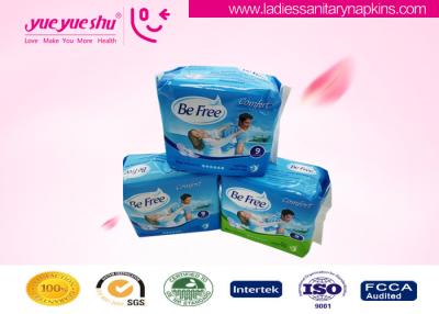 China Ladies 270mm Ultra Thin Sanitary Napkin With Blue Core , Daytime Use Cotton Sanitary Pads for sale