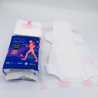 China Super Absorption Ladies Sanitary Napkins High Grade Pearl Cotton Surface for sale