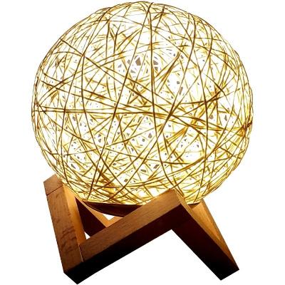 China Eco - Friendly Modern Hand - Woven Chandelier Cotton Ball Lighting Pendant Lamp for sale