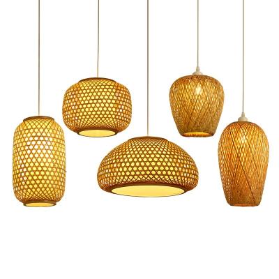 China Best Quality Popular Modern Chandelier Bamboo Pendant Lamp Eco - Friendly Decoration for sale