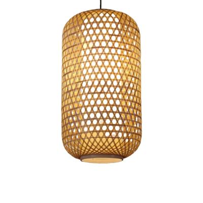 China Minimalist Features Handwoven Bamboo Chandeliers Bamboo Lamps For Restaurants And Hotels Lanterns Bamboo Lampshade for sale