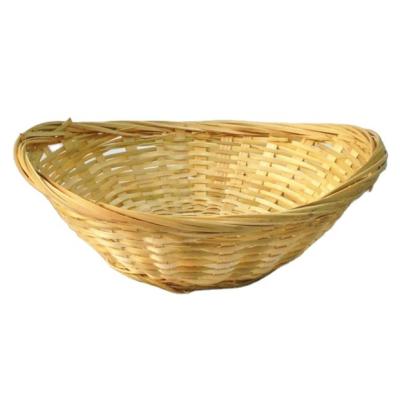 China Good quality sustainable bamboo farm woven basket for frying chips bread /fruit basket for sale