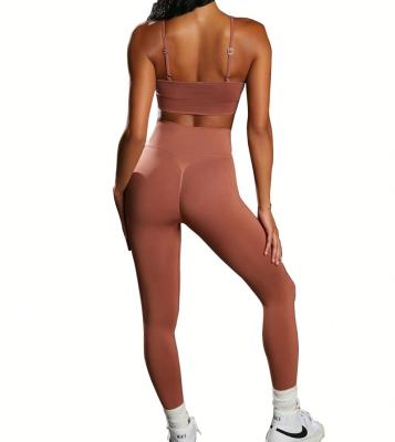 China Breathable yoga together crack! crack! Women Girls Compression Yoga Wear Fitness Legging And Bra Seamless Active for sale