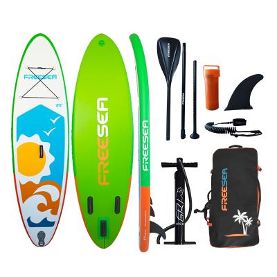 China Unisex FREESEA Junior Inflatable Stand Up Paddle Board with SUP Premium Accessories and Carry Bag for sale