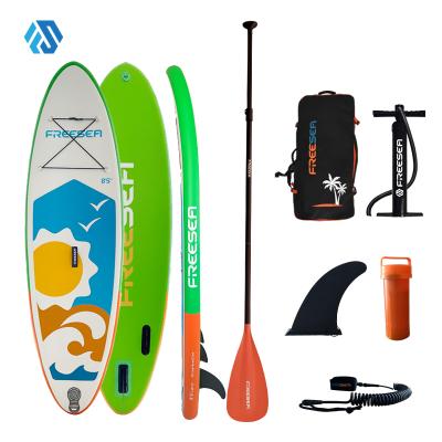 China Newest Inflatable FREESEA Unisex Junior Surf Inflatable Barriers Sports Paddle Board for sale