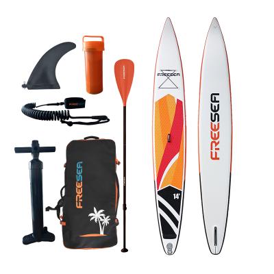 China 2021 FREESEA New Design Waterproof Antiskid Sporting Goods China Double Layer Racing Surf Standup Board When Surfing for sale