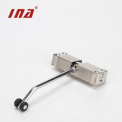 China Good Quality Modern Door Mini Type Aluminum Silver Color Automatic Door Closer for Home Light Wooden Door for sale