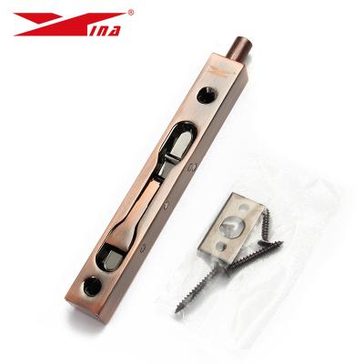 China Durable 304 Stainless Steel Flush Bolt Satin Finish Slide Action Box Shaped Bolt For Home Entry Open Double Door for sale