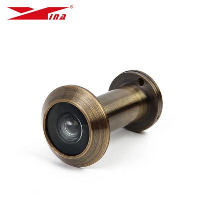 China 200 Degree Glass Eye Cat Eye Front Door Manufacturer Traditional Lens Hole Viewer Security Brass Hole for sale