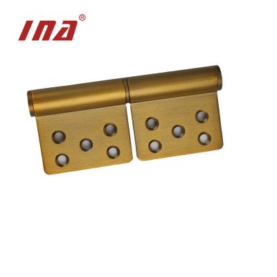 China Hot Selling Easy Installation Door Hinge 5*4*3 Stainless Steel 201 Flag Stainless Yellow Bronze Hinge For Hotel Wooden Door for sale