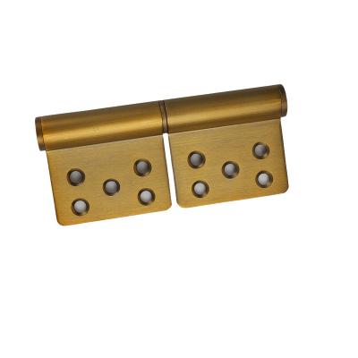 China Hot Selling Easy Installation Door Hinge 5*4*3 Stainless Steel 201 Flag Stainless Yellow Bronze Hinge For Hotel Wooden Door for sale