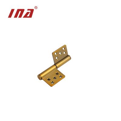 China Easy Installation Good Price Flag Hinge 201 Stainless Steel Door Hinge No Ball Bearings Yellow Bronze Door Hinge 5*4*3 Stainless For Apartment for sale