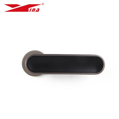 China Easy Installation Lever Door Lock Zinc Alloy Handle with Cylinder and Backset for Apartment Wooden Door or Hotel Room Door for sale