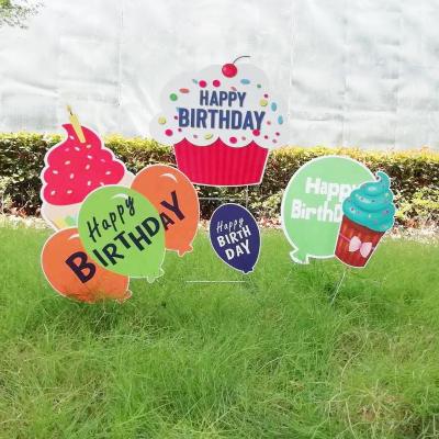 China Wholesale Custom Factory Yard Decoration Outdoor Holiday Corrugated Plastic Sign UV Resistant for sale