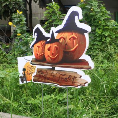 China Eco-friendly customized outdoor printing corrugated Plastic yard greeting signs for sale