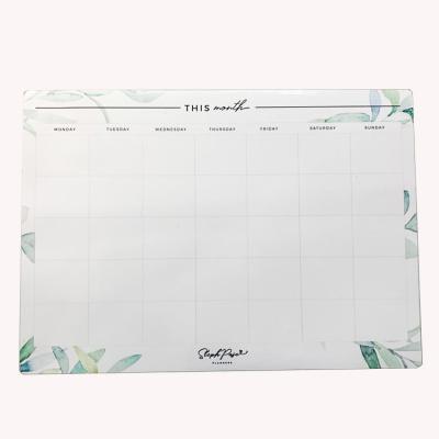 China Industrial Magnetic Removable Weekly Calendar Planner Fridge Magnets Dry Erase Drawing Monthly Planner Board Fridge Schedule Magnet Sticker for sale