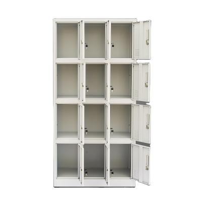 China Cold Rolled Cheap Steel 12 Doors Wardrobe Locker Modern Design Gym University Use China Steel Factory Wholesale for sale