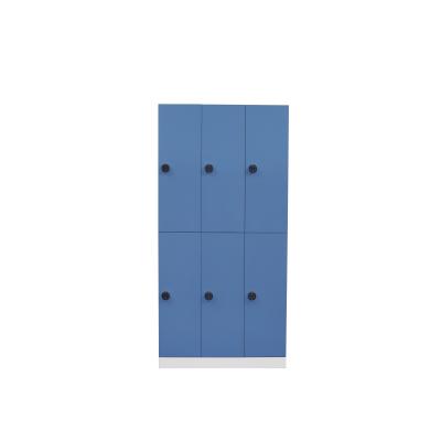 China Knock Down 6 Doors Electronic Password Locking Locker And Staff Locker for sale