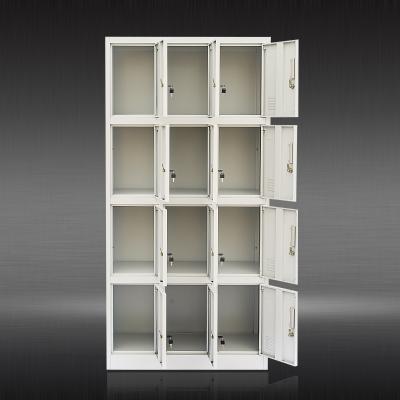 中国 Knock Down 12 Locker Door Cell Phone Storage Locker Staff Lockers 販売のため