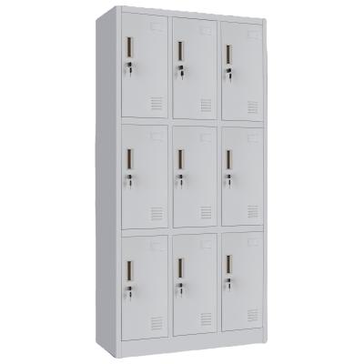 China Steel Locker Cabinet Office School Storage Gym Sports Locker Room Wardrobe Locker (Height) 1-24 Door Adjustable for sale