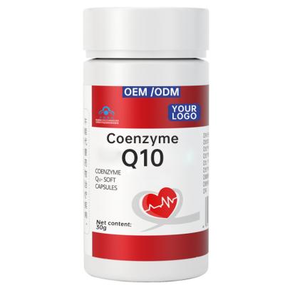 China Anti Aging GMP Certified Coenzyme Q10 Capsules Vegetarian Supplement CoQ10 Capsules With Private Label for sale