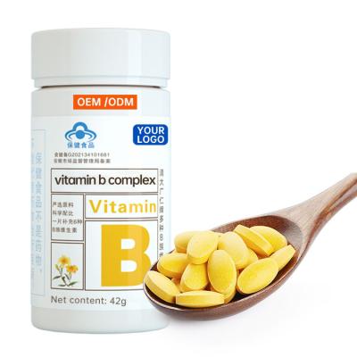 China immune & Anti-fatigue OEM Private Label Vitamin B1 B2 B6 B12 B9 B7 B3 Tablet Vitamin B Complex Tablet for sale