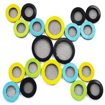 China Customer Request Customize Molded Rubber Faucet Seals Ring For Plumbing Pipe Screen Mesh With Metal Mesh for sale