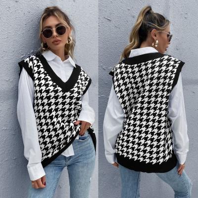 China New Trend Cotton QUICK DRY High Quality Winter Knit Royal Sweater Women's Vest Women's Sleeveless Vests for sale