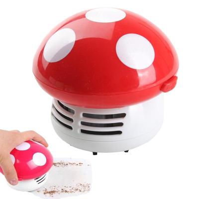 China Cyclone Technology Mini Mushroom Dust Cleaner Corner Desk Table Vacuum Sweeper Dust Collector Household Computer Keyboard Cute Clean Brush for sale