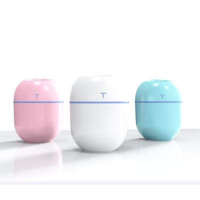 China Smell Comfortable 200ml Ultrasonic Air Humidifier Essential Oil Diffuser for Car USB Fogger Home Mist Maker with LED Night Lamp for sale