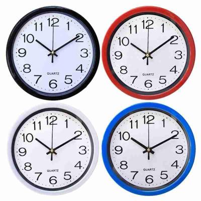 China LUMINOVA Silent 8 Inch View Plastic Wall Clock for Living Room Decoration for sale