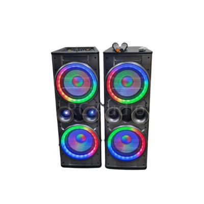 China 10 Inch Stage Speaker Professional Audio Active FOB MIC Input Disco LED Mini Wooden Case USB AUX Light. standard deviation BT FM dual for sale