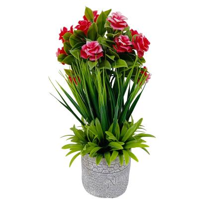 China Environment-frendly customized artificial flowers bonsai home office other decoration wedding simulated colorful flowers and potted plant for sale