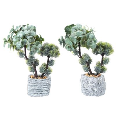 China Resin Artificial Direct Ceramic Artificial Ceramic Decoration Hotel Table Potted Plant Manufacturers Factory Cute Ceramic Grass Potted Plant for sale