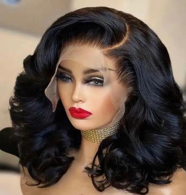 China Wholesale Brazilian Lace Front Wig,Loose Wave Virgin Hair Lace Body Wave Human Hair Wig For Black Women,Pre Pluck Lace Wig With Baby Hair for sale