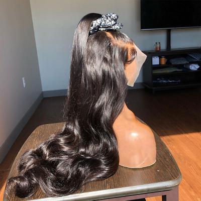 China Body Wave 30 40 Inch Full Lace Wig Virgin Hair Blonde 613 Full Lace Wigs Body Wave Long Straight Hair Wigs Wholesale Deep Curly Wigs for sale