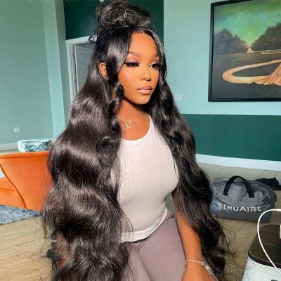 China 180% Body Wave 4X4 Lace Closure Wig 130% 150% Wholesale Sellers, 100% 4X4 Cuticle Aligned Wig Closure Hair Natural Straight Hair Wigs for sale