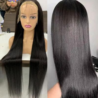 China Wholesale Body Wave Bone Straight Human Hair Wigs Cuticle Aligned 150% Brazilian Virgin 180% Mink 200% Human Hair Lace Front Wigs Vendors for sale