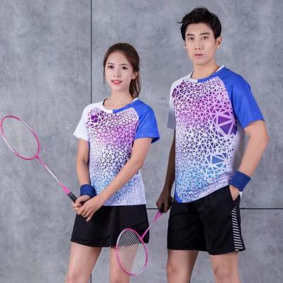 China 2021 Wholesale Custom Breathable Breathable Short Sleeve Cyalaa SweatAbsorbent SweatAbsorbent Uniforms Tennis Suits For Women Men for sale