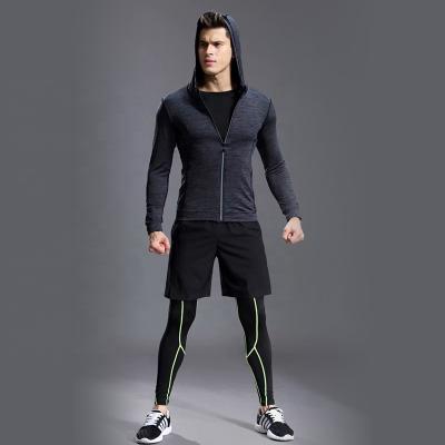 China Breathable Mens Spring Tight Fitting Autumn Sports Outdoor Running Wear Absorbent Long Sleeved for sale