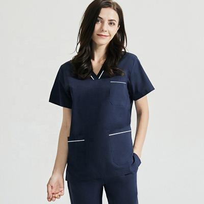 China Cyalaa Nurse Moisture Wicking Breathable Breathable Comfortable Medical Operating Pocket Three Pocket Scrubs Uniform for sale