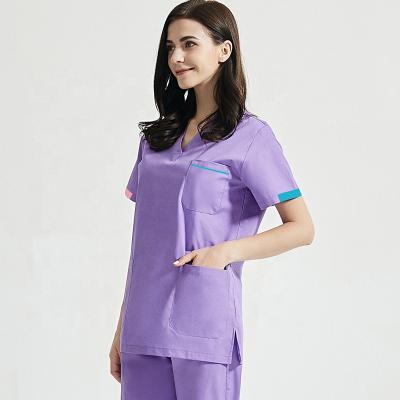 China Cyalaa Wholesale Hot Sale Comfortable Breathable Stretch Medical Uniform Women Doctor Scrubs Nurse Medical Uniform for sale