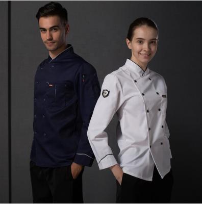 China Moisture Wicking And Anti-fouling Cyalaa Factory Wholesale Customized Unisex Fashion Soild Restaurant Kitchen Chef Uniform for sale