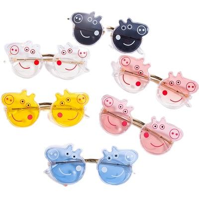 China Oculos Shades UV400 New Retro Comfort Kids Cartoon Pig Sunglasses Kids Designer Eyewear Shades For Girls Glasses Boys for sale