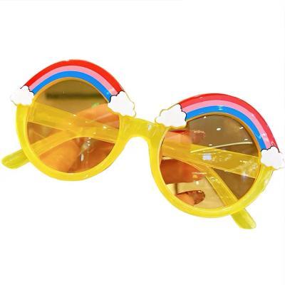 China Fashion Sunglasses 2021 Hot Selling Fashion Boys Girls Shade Eyewear UV400 Cute Kids Rainbow Sun Glasses Round Kids Sunglasses for sale