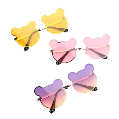 China Anti UV400 2021 Cute Newest Cartoon Polarized Decorative Round Travel Children Kids Sunglasses for sale