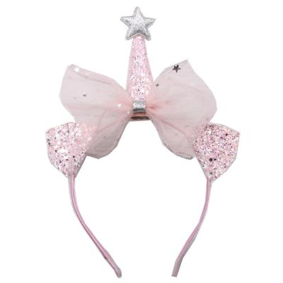 China Pretty Princess Crown Headdress Girl Superb Fairy Hairpin Hairband Magic Wand Headband Headdress For Kids for sale