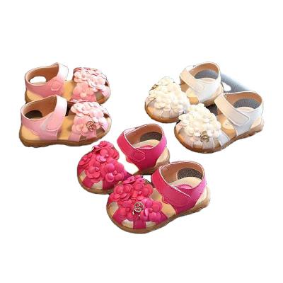 China Baotou Breathable Flower Girls' Sandals Children's Summer Unique Soft Walking Shoes for sale