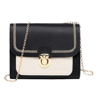 China Korean women's fashion one shoulder bag chain diagonal bag of new PU women's small square bag for sale